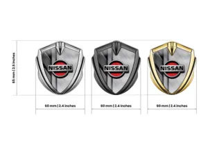 Nissan Emblema Metal Insignia Maestro Esquema Acero Inox Borde